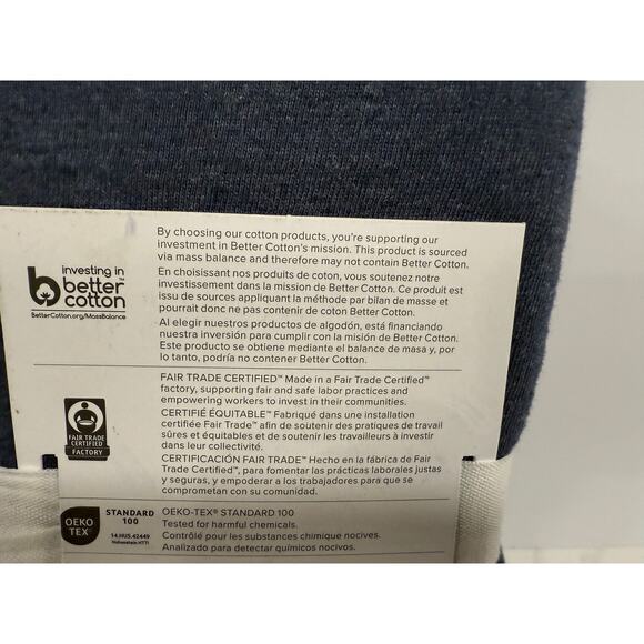 Pottery Barn Teen Favorite Tee Standard Sham Charcoal Gray 20x26 NWT - Picture 5 of 5